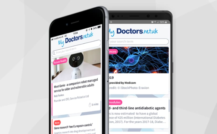 Screenshot of My Doctors.net.uk mobile application