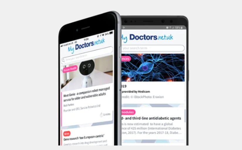 Screenshot of My Doctors.net.uk mobile application